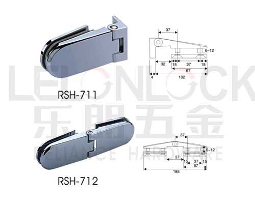 Glass hardware brackets
