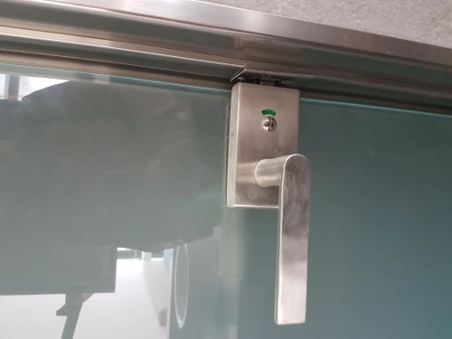 Stainless Steel Slide Lock for Commercial Toilets