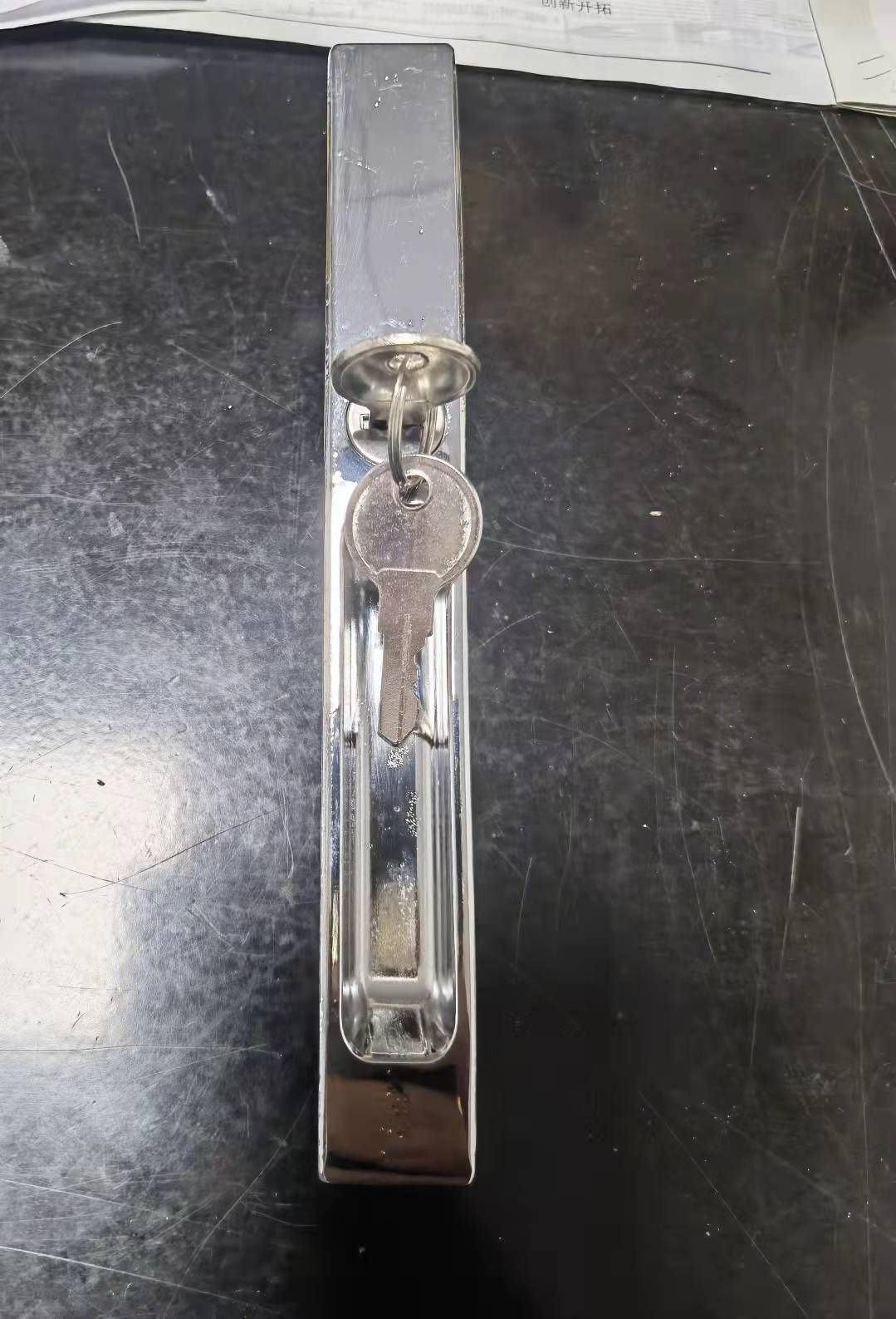 flush lock, flush handle, bar lock