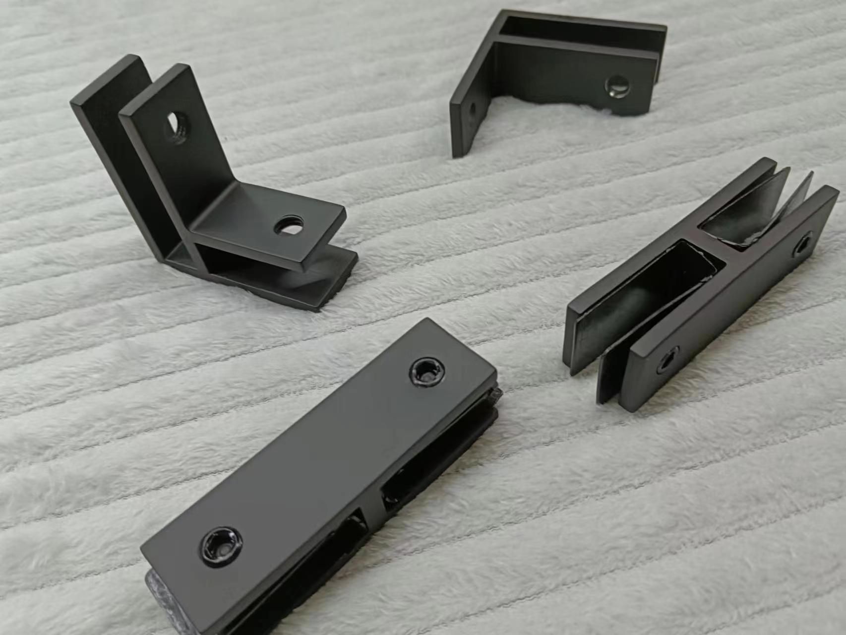 Glass hardware brackets