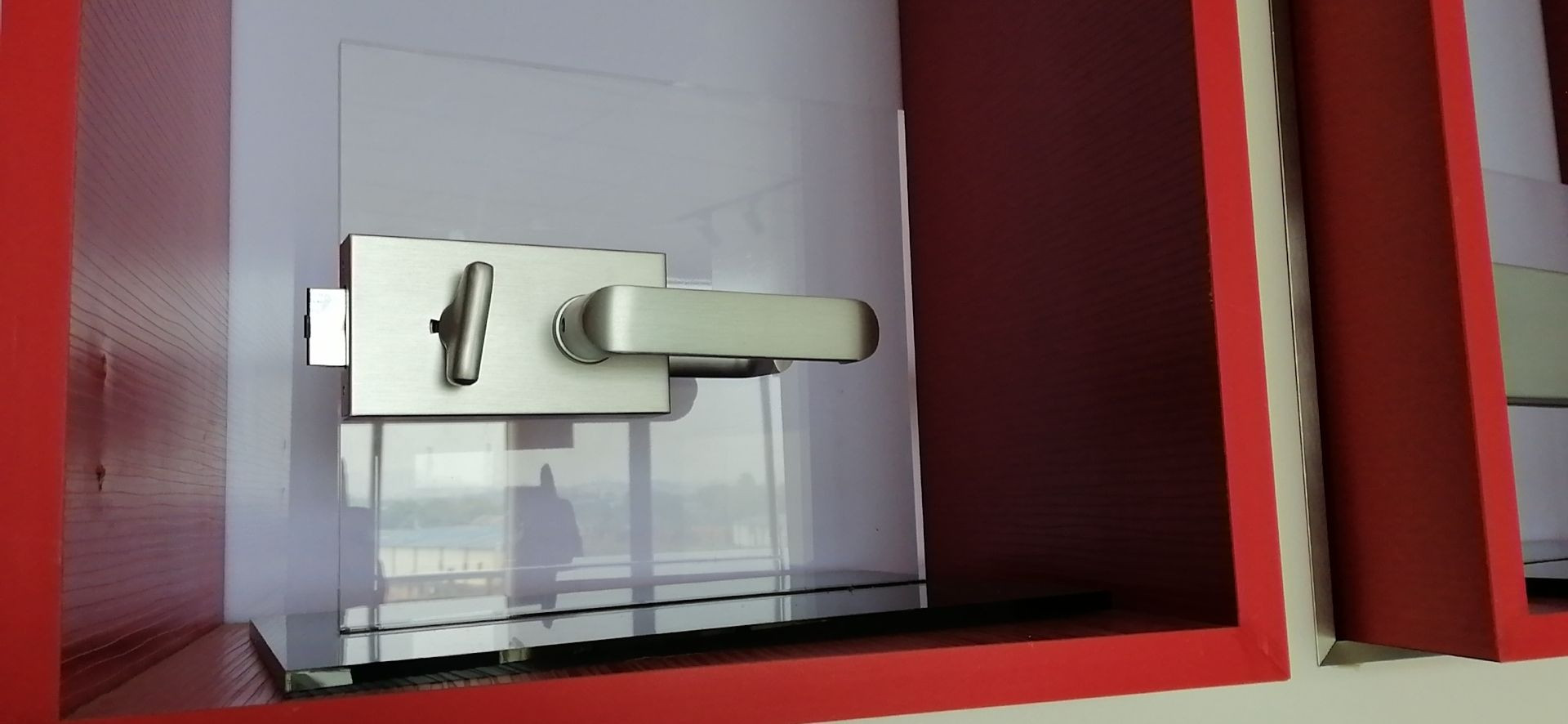 Stainless Steel Slide Lock for Commercial Toilets